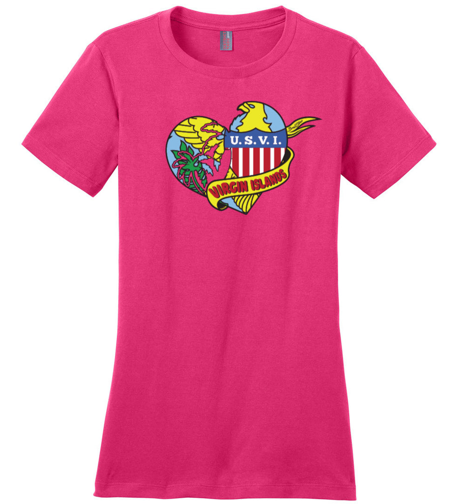 VIRGIN ISLANDS EAGLE HEART QUEENS TEE – WE ARE BORN 2 STRIVE!